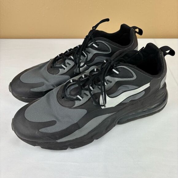 Nike Air Max 270 React Black /Dark Gray/Silver Men’s Sz 11.5 (CD2049-001) - Picture 1 of 14